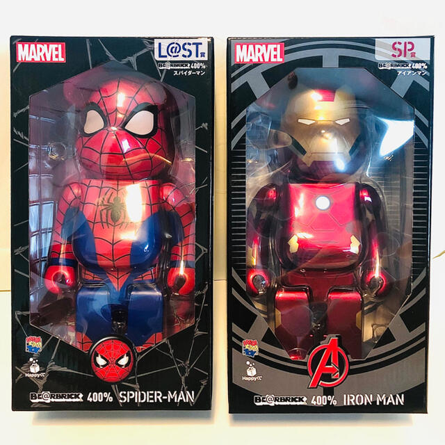 マーベル ハッピーくじ ラストワン ベアブリック400%スパイダーマン- マーベル ハッピーくじ ラストワン ベアブリック400%スパイダーマン-