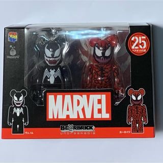 マーベル(MARVEL)のマーベル　MARVEL ベアブリック　ペアボックス賞　ベノム　カーネイジ(キャラクターグッズ)