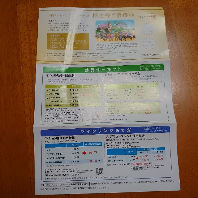 鈴鹿サーキット　優待券 チケットの施設利用券(遊園地/テーマパーク)の商品写真