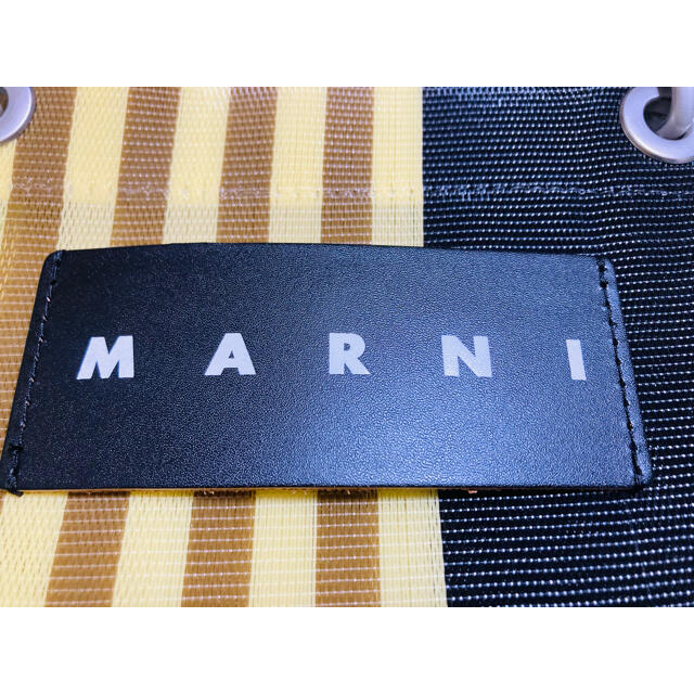 Marni(マルニ)のマルニ　マルチグリーン　ストライプ　ミニ レディースのバッグ(トートバッグ)の商品写真