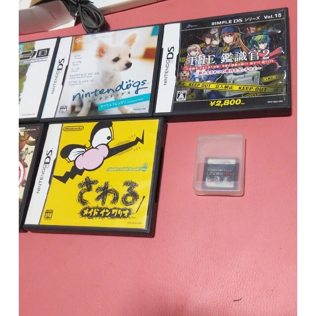 ニンテンドーDS(ニンテンドーDS)の任天堂DSライト+ソフト8本セット エンタメ/ホビーのゲームソフト/ゲーム機本体(携帯用ゲーム機本体)の商品写真