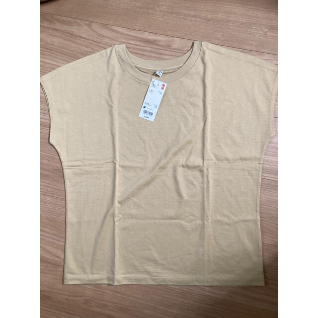 UNIQLO(ユニクロ)のユニクロ　スムースコットンフレンチスリーブT レディースのトップス(Tシャツ(半袖/袖なし))の商品写真