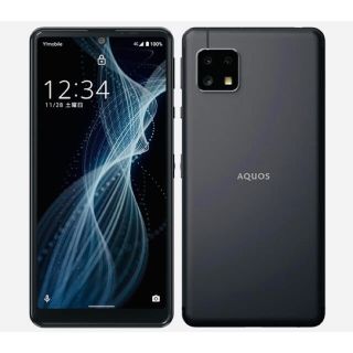 シャープ(SHARP)の【新品未使用】SHARP AQUOS sense4 basic ★SIMフリー(スマートフォン本体)