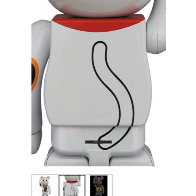 BE@RBRICK 招き猫 白メッキ 発光 400％ 2体 - その他