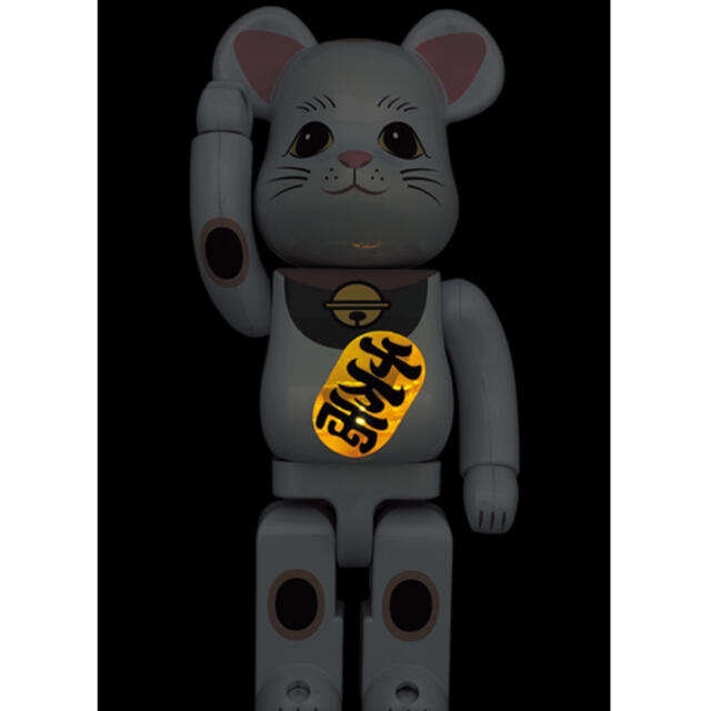 BE@RBRICK 招き猫 白メッキ 発光 400％ 2体 お気に入り kinetiquettes.com