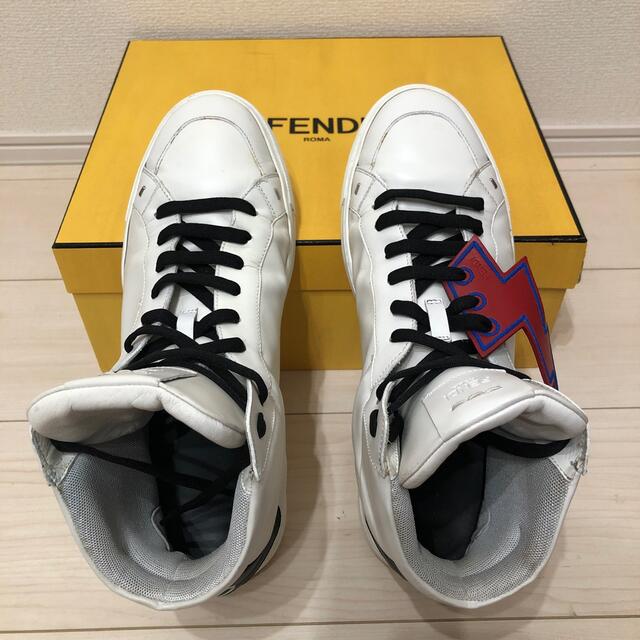 FENDI(フェンディ)のフェンディ ハイカット スニーカー  レア  美品  メンズ メンズの靴/シューズ(スニーカー)の商品写真