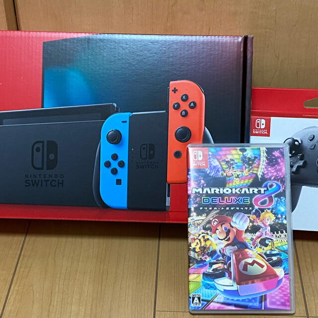 中古】ニンテンドースイッチ+マリオカート8DX+プロコン が大特価