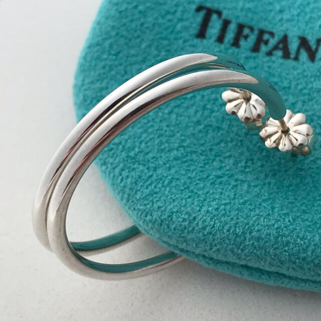 Tiffany シルバーフープ ピアス