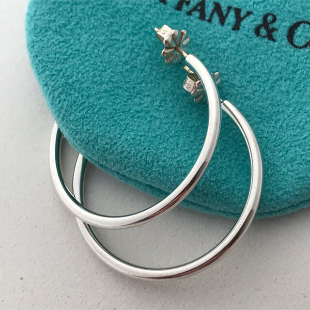 Tiffany シルバーフープ ピアス