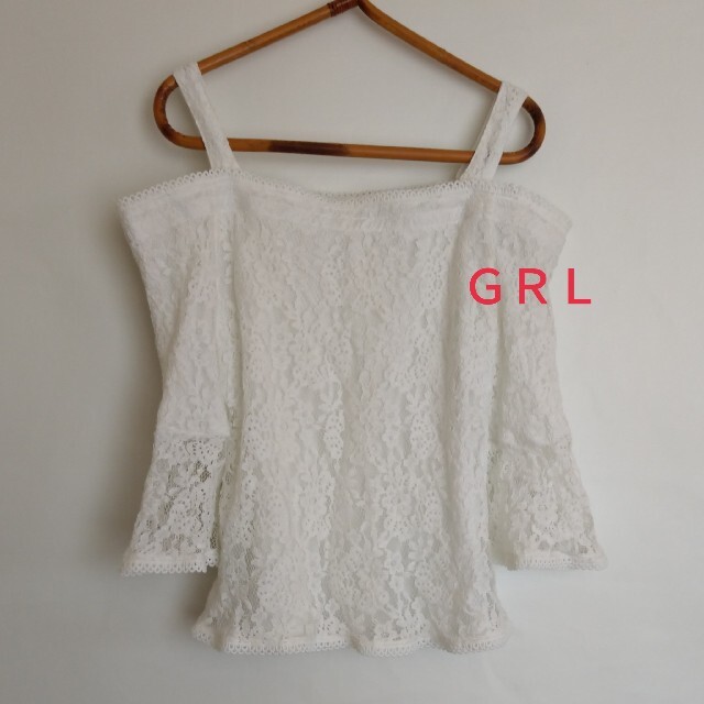 GRL(グレイル)のＧＲＬ レース肩出しトップス レディースのトップス(カットソー(長袖/七分))の商品写真