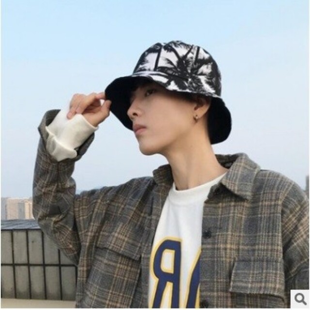 男 女 帽子　両面利用可 uv対策　　韓風　帽子　１点 メンズの帽子(ハット)の商品写真