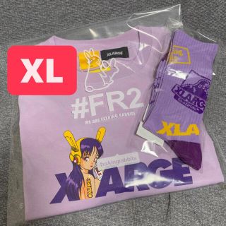 エクストララージ(XLARGE)のXLARGE FR2 Biker Girl Logo Tシャツ XLサイズ(Tシャツ/カットソー(半袖/袖なし))