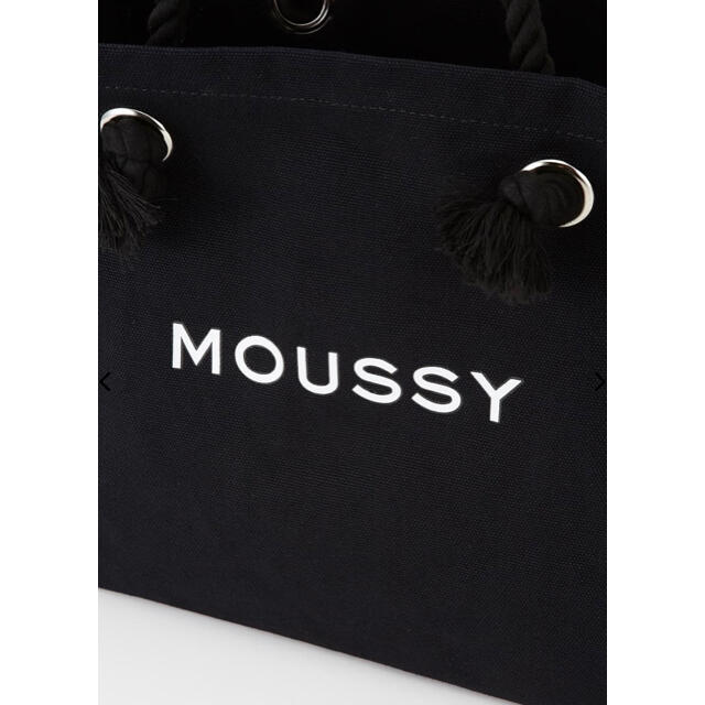 moussy(マウジー)の値下げ不可【新品5%】MOUSSY SOUVENIR ショッパー BLK レディースのバッグ(トートバッグ)の商品写真