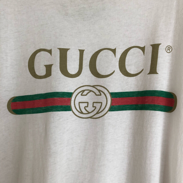 付属品あり】GUCCI ロゴ ウォッシュドオーバーサイズ Tシャツ 超大特価