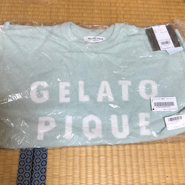 gelato pique(ジェラートピケ)の訳あり　gelato pique ロゴジャガードプルオーバー＆ショートパンツ レディースのルームウェア/パジャマ(ルームウェア)の商品写真