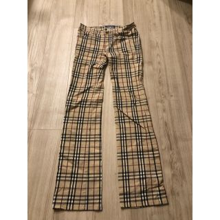 バーバリー(BURBERRY)のburberry バーバリー　チェック　パンツ　古着(スキニーパンツ)