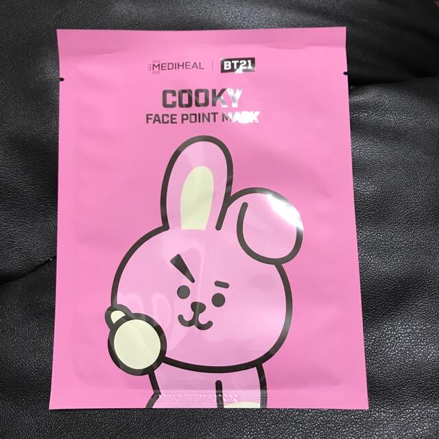 防弾少年団(BTS)(ボウダンショウネンダン)のBT21 COOKY FACE POINT MASK コスメ/美容のスキンケア/基礎化粧品(パック/フェイスマスク)の商品写真