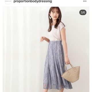 プロポーションボディドレッシング(PROPORTION BODY DRESSING)のプロポーション　レーススカート  ps(ロングスカート)