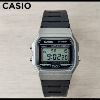 カシオ(CASIO)の【新品】チープカシオ　ベゼル　シルバー　カシオ デジタル腕時計(腕時計(デジタル))