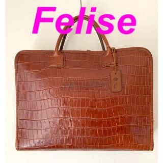 フェリージ(Felisi)の●希少● Felise  フェリージ クロコ ビジネス バッグ(ビジネスバッグ)