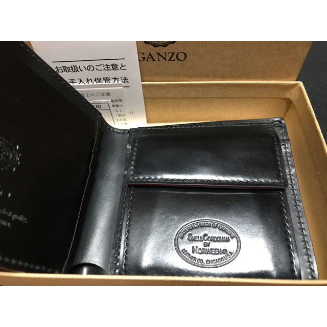 ガンゾ GANZO ホーウィン シェルコードバン2 小銭入れ付き二つ折り財布