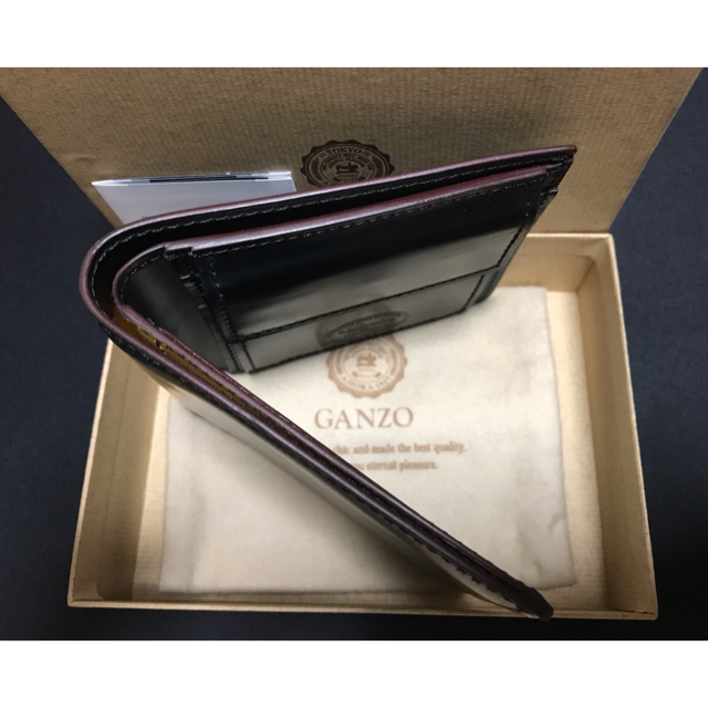 ガンゾ GANZO ホーウィン シェルコードバン2 小銭入れ付き二つ折り財布