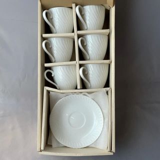 ★ 未使用品　ソーサー付き　コーヒーカップ　5個セット(グラス/カップ)