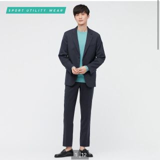 ユニクロ(UNIQLO)の【新品タグ付き】感動パンツ ウールライク(スラックス)