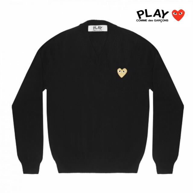 COMME des GARCONS(コムデギャルソン)の【定価¥5万弱】PLAY COMME des GARCONS  ゴールドハート メンズのトップス(ニット/セーター)の商品写真