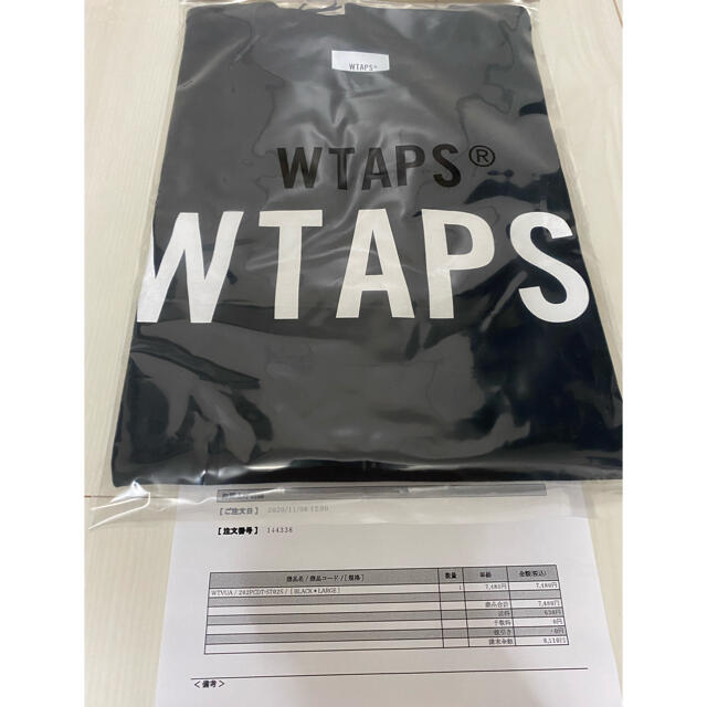 W)taps(ダブルタップス)のTシャツ　Ｌ　黒　ダブルタップス　202PCDT-ST02S WTVUA メンズのトップス(Tシャツ/カットソー(半袖/袖なし))の商品写真