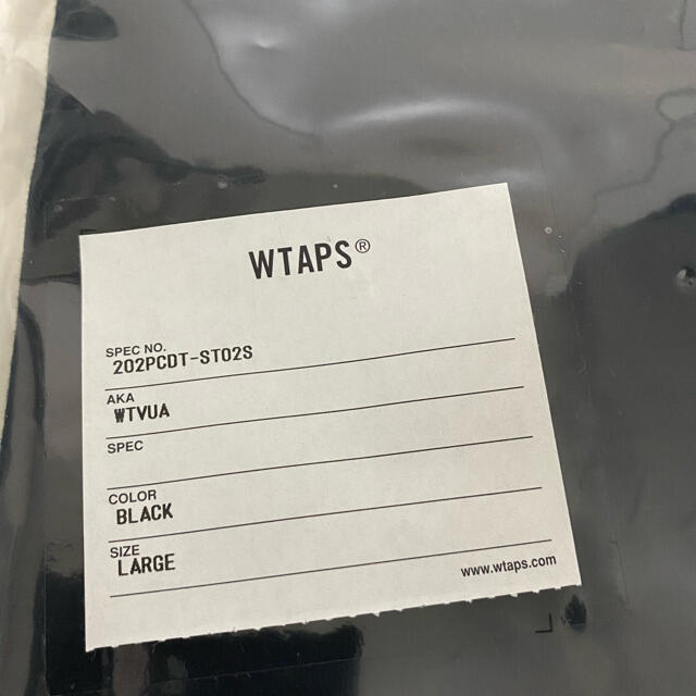 W)taps(ダブルタップス)のTシャツ　Ｌ　黒　ダブルタップス　202PCDT-ST02S WTVUA メンズのトップス(Tシャツ/カットソー(半袖/袖なし))の商品写真