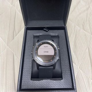 ガーミン(GARMIN)のGARMIN fenix 5X Plus Sapphire Ti Bluck(腕時計(デジタル))