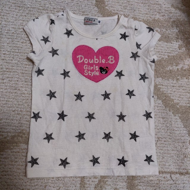 DOUBLE.B(ダブルビー)のダブルビーDouble.B　シャツセット90cm キッズ/ベビー/マタニティのベビー服(~85cm)(Ｔシャツ)の商品写真