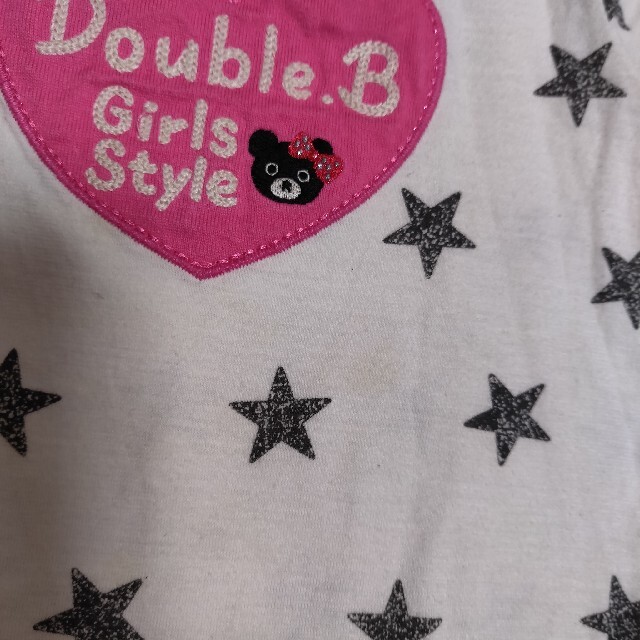 DOUBLE.B(ダブルビー)のダブルビーDouble.B　シャツセット90cm キッズ/ベビー/マタニティのベビー服(~85cm)(Ｔシャツ)の商品写真