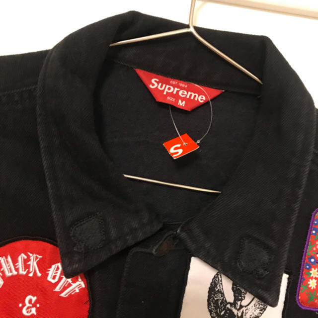 Supreme(シュプリーム)のsupreme 18ss patches jacket m 未使用品 メンズのジャケット/アウター(Gジャン/デニムジャケット)の商品写真