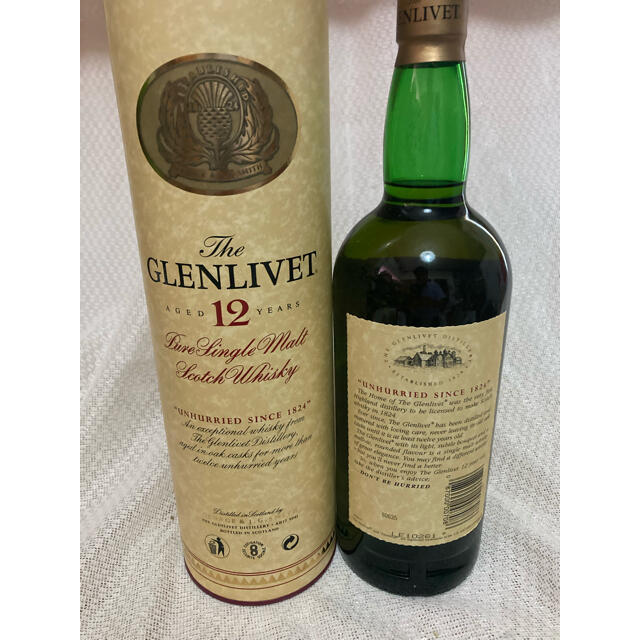 グレンリベット  12年　ピュアシングルモルト 旧ボトル　1Ｌ 食品/飲料/酒の酒(ウイスキー)の商品写真