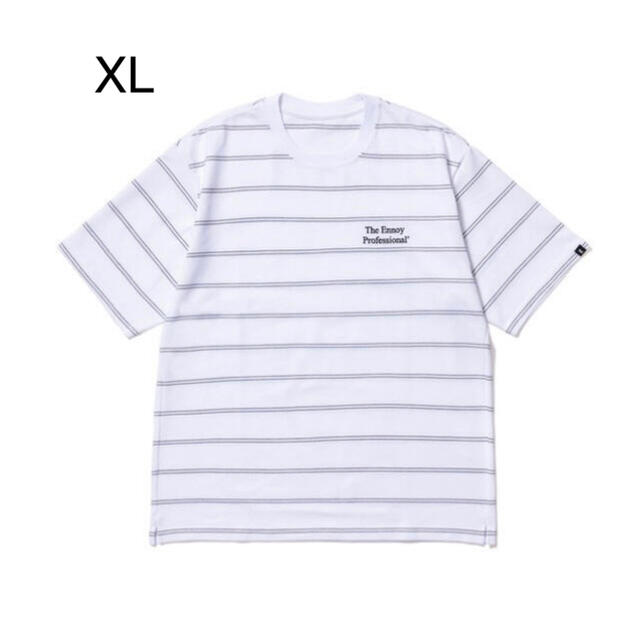 新品 ennoy Pique Border T-shits 白 XL Tシャツ