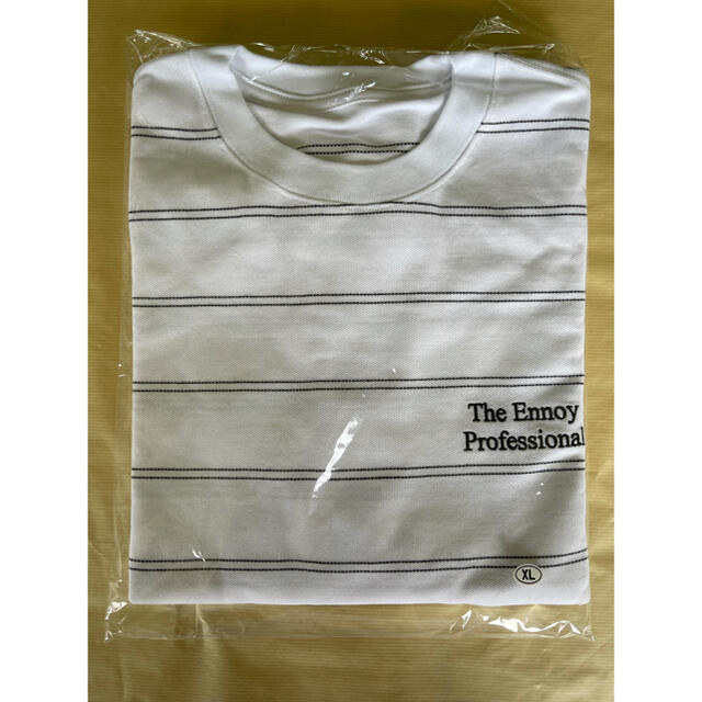 新品 ennoy Pique Border T-shits 白 XL Tシャツ