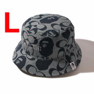 アベイシングエイプ(A BATHING APE)のBAPE COACH BUCKET HAT Lサイズ ベイプ APE コラボ(ハット)