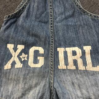 エックスガールステージス(X-girl Stages)のX girl  first stage オーバーオール(パンツ/スパッツ)