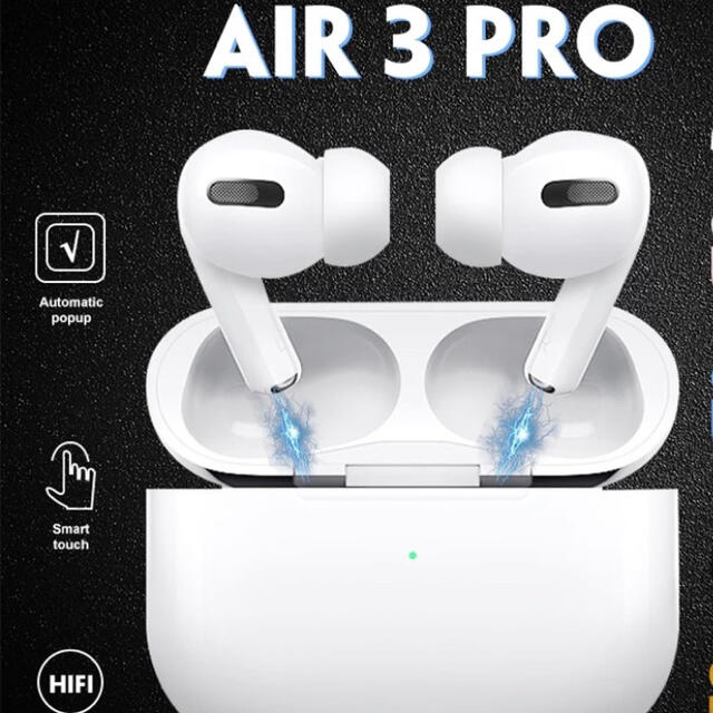 iPhone(アイフォーン)のAir pro3 Bluetooth ワイヤレスイヤホン スマホ/家電/カメラのオーディオ機器(ヘッドフォン/イヤフォン)の商品写真