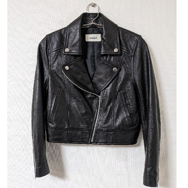 美品 スナイデル リアルレザー 本革 ラムレザー ライダース レザー