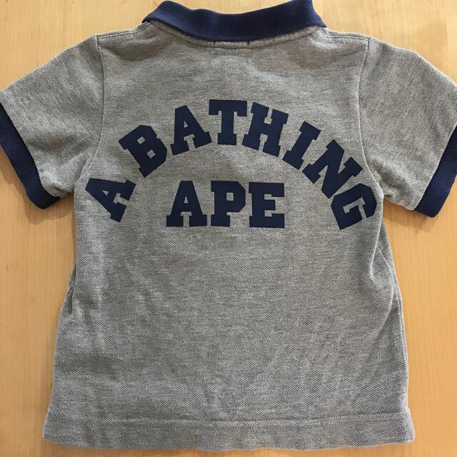 A BATHING APE(アベイシングエイプ)のA BATHING APE BABY ポロシャツ キッズ/ベビー/マタニティのキッズ服男の子用(90cm~)(Tシャツ/カットソー)の商品写真