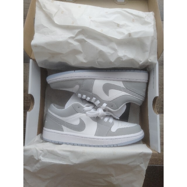 NIKE  AIR JORDAN 1 LOW WOLF GREY 25.0cm