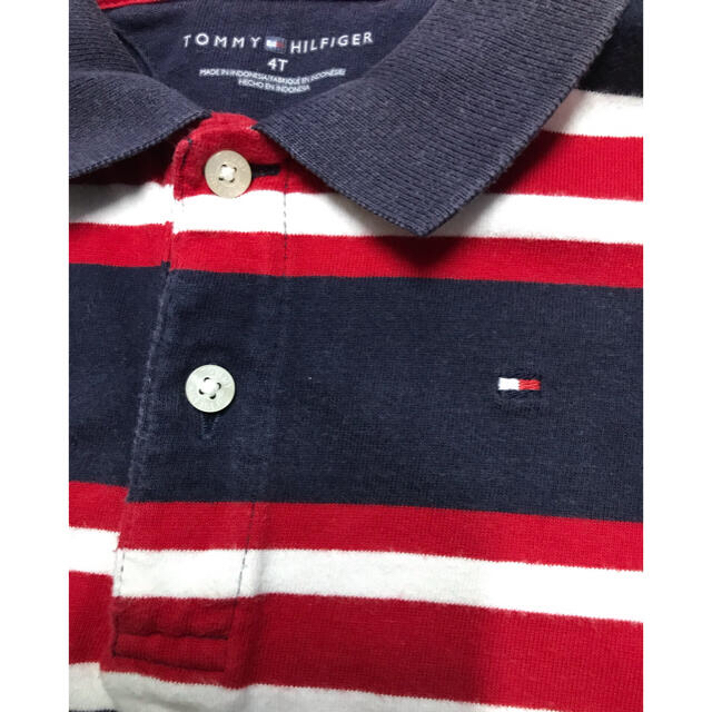 TOMMY HILFIGER(トミーヒルフィガー)のトミーヒルフィガー  ポロシャツ　4歳　100〜110センチ キッズ/ベビー/マタニティのキッズ服男の子用(90cm~)(Tシャツ/カットソー)の商品写真