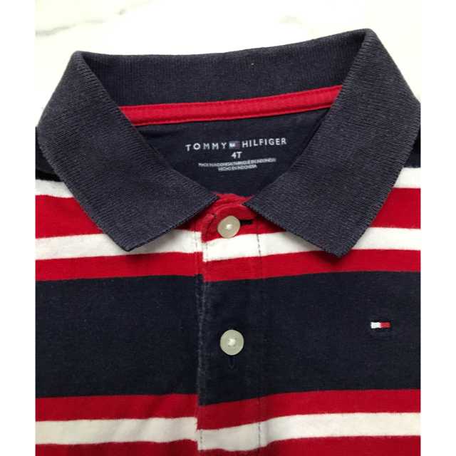 TOMMY HILFIGER(トミーヒルフィガー)のトミーヒルフィガー  ポロシャツ　4歳　100〜110センチ キッズ/ベビー/マタニティのキッズ服男の子用(90cm~)(Tシャツ/カットソー)の商品写真