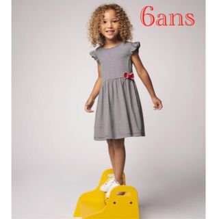 プチバトー(PETIT BATEAU)の新品 プチバトー  6ans ミラレ 半袖 ワンピース(ワンピース)