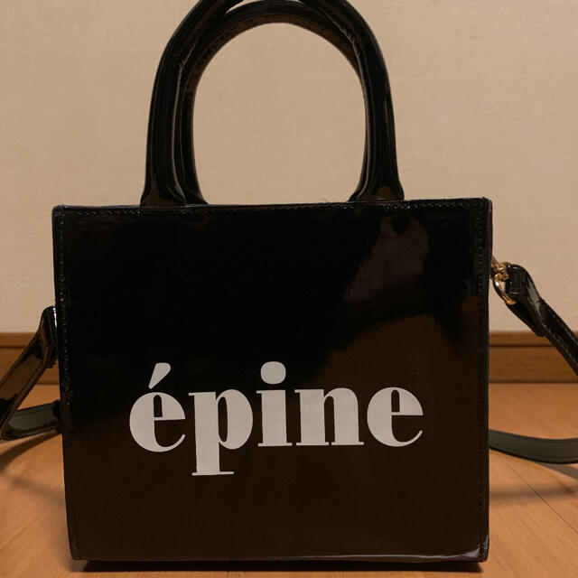 epine ロゴエナメル2way bag