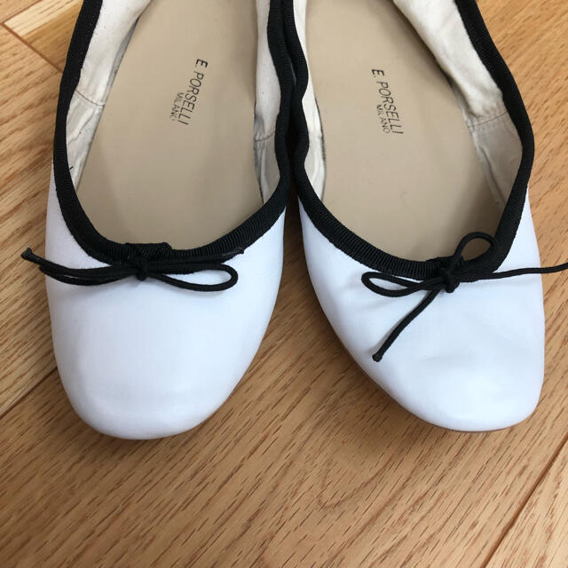 通販特価▩ Plage レザーバレエシューズ パンプスの通販 by ぴよ 購入いただける 【再大幅値下げ‼︎】【貴重!!】PORSELLI バレエジュース オマケ付き フラットシューズ/バレエシューズ