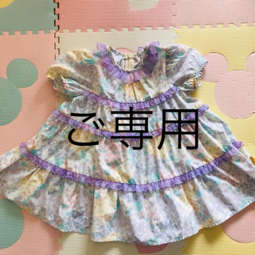 fafa(フェフェ)の現行品　フェフェ   ワンピース 90cm キッズ/ベビー/マタニティのキッズ服女の子用(90cm~)(ワンピース)の商品写真